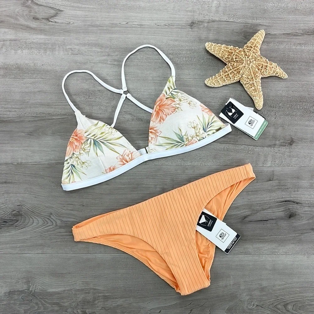 ☀️RIP CURL☀️ SOL SEEKER CROSS BACK TRI Rip Curl Premium Surf Cheeky Bikini